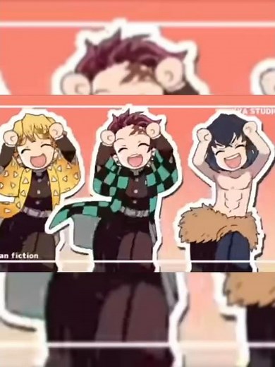 Demon Slayer characters's dance 🪩 #anime #demonslayer #dance #tanjiro #zenitsu #inosuke #nesuko