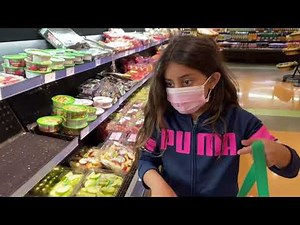 Deema teaches Sally Shopping for Healthy Food at the store