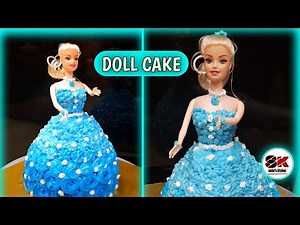 Doll Cake | How To Make Doll Cake at Home | Doll Cake Tutorial | Barbie Doll Cake