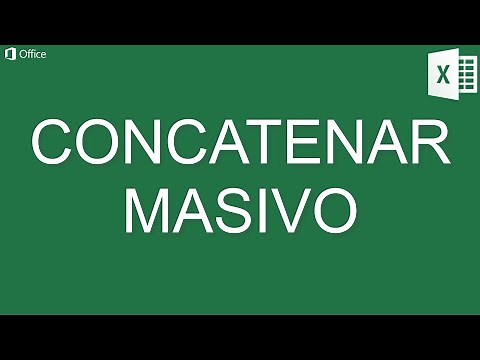 CONCATENAR MASIVO EN EXCEL