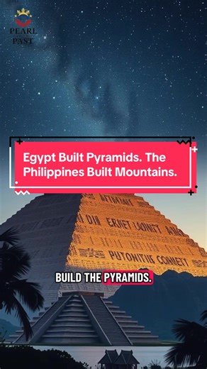 Egypt Built Pyramids. The Philippines Built Mountains. The Banaue Rice Terraces, engineered over 2,000 years ago, demonstrate advanced knowledge of irrigation, stone placement, and environmental design — a different form of monumental achievement. Filipino memory code Filipino history Philippine history Untold Filipino history Banaue Rice Terraces history Ifugao engineering ancient Philippine architecture convergent development history pyramids comparison Balangay ships precolonial Philippines #