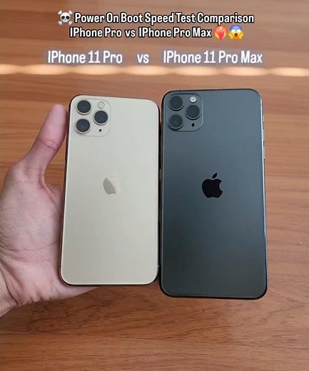 😱 iPhone 11 Pro vs iPhone 11 Pro Max ⚡ Power On Boot Speed Test – SHOCKING Winner! 🔥 #shorts #viral
