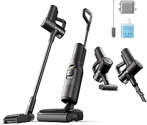 roborock F25 Combo Cordless Wet Dry Vacuum Cleaner, 5-in-1 Stick Vacuum Mop with 180° Lie-Flat, Floor Cleaner Machine with 194°F Hot Air Flash Drying & Self Cleaning, Whole-House Cleaning