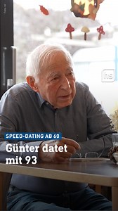 53K views · 477 reactions | ❤️ Beim Speed-Dating ab 60 in Langen geht es weniger um schnelle Flirts und mehr um Kontakte und Freundschaft. Günter ist mit 93 Jahren der Älteste in der Runde. Er sucht eine Tanzpartnerin. | hessenschau | Facebook