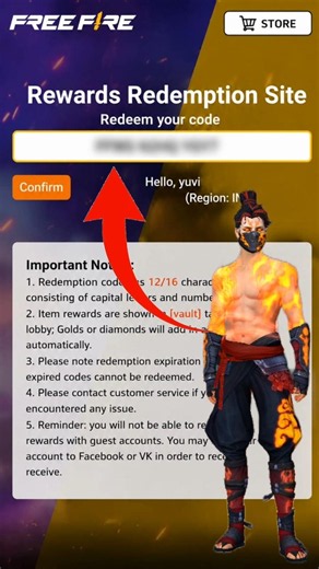 Free Fire Redeem Codes Today | FF Rewards Redeem Code | Daily Working Codes ff redeem code #freefire