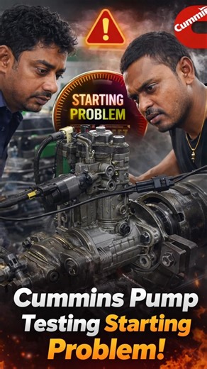 Cummins Pump Testing | Starting Problem Solve 💥 Diesel Expert Work#Cummins, #DieselPump, #FuelPump