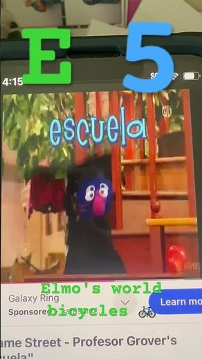 E 5 Elmo's world bicycles 🚲