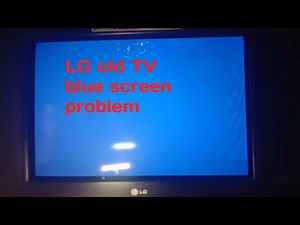 #LG Old Tv No signal blue screen problem#