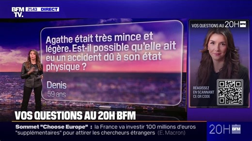 Disparition d'Agathe: circonstances de sa mort, suites de l'enquête... Vos questions au 20H BFM