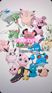 Fairy type Pokémon As Humans(gen1-4)🧚 #pokemon #characterdesign | Tamtamdi