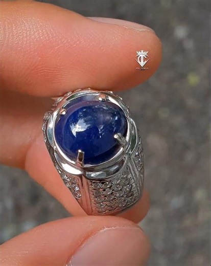 Batu Permata Natural Blue Sapphire Burma No Heat 5.96 Ct CGL Memo