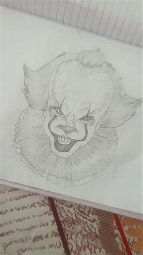 drawing challenge || Pennywise drawing || HEAVENLY JUMPSTYLE || #shorts #drawing