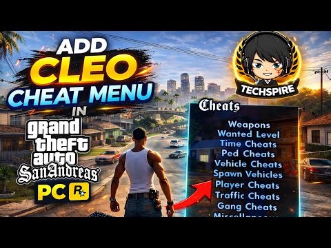 How to Add CLEO Cheat Menu in GTA San Andreas PC (2026) | Easy Install Guide | TECHSPIRE