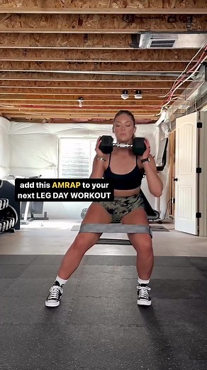 29K views · 400 reactions | add this AMRAP to your next leg day workout 掠 this came straight from inside my dumbbell only weekly workout plan! 欄 #legday #dumbbellworkout #dumbbells #workoutplan #workoutroutine #workoutplan | Movement With Julie | Facebook