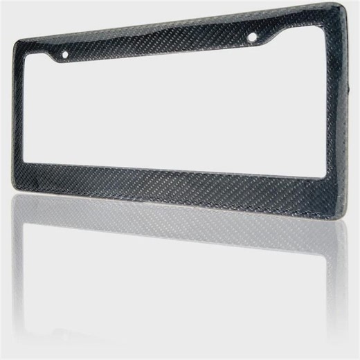 100% Real Carbon Fiber License Plate Frame Tag Cover Orignal 3K With Free Caps - Etsy
