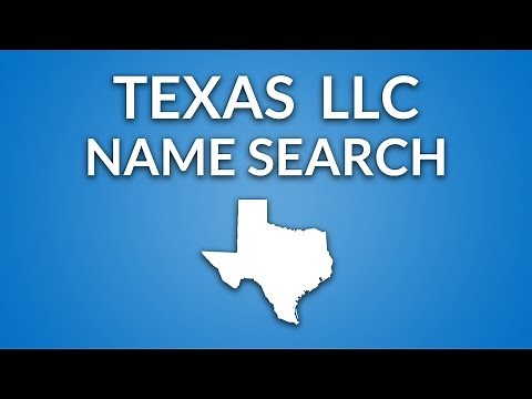Texas LLC - Name Search