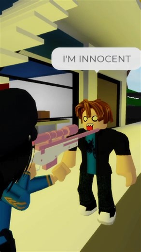 Bacon's twin brother made policeman in trouble 🤯😱 #roblox #shorts