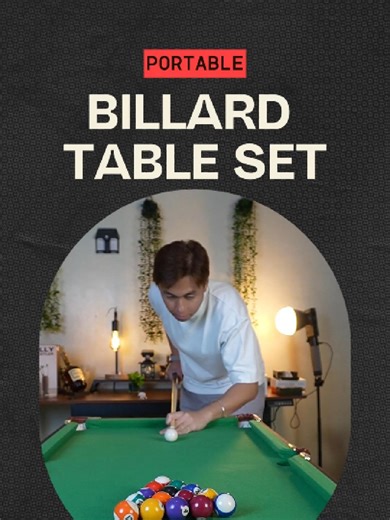 Portable Folding Billiard Table Set for Fun