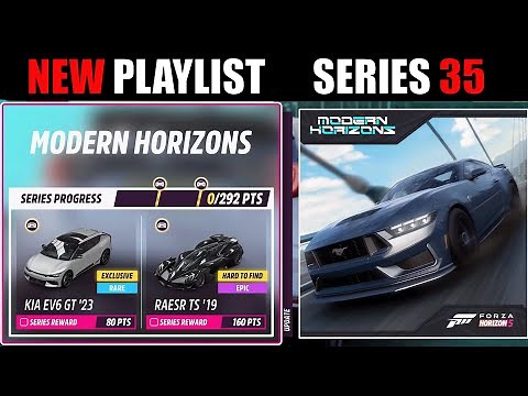 Festival Playlist Series 35 Modern Horizons in Forza Horizon 5 - KIA EV6 GT, RAESR TS (UPDATE 35)
