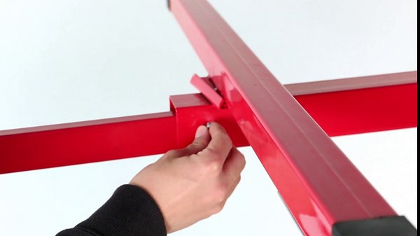 Voohek Model 2024 Drywall Lift Panel Hoist, 11 Ft (Max Height) Sheetrock Jack Lifter for Ceiling, Enhance Base and Firm Bound Wire, Lockable Rolling Caster Wheels, Construction Tools, Ruby Red