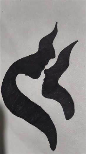 Minimalist abstract face drawing tutoria