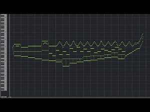 Happy Crocodile MIDI Art – Piano Animation Drawing