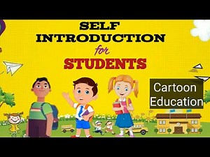 Self Introduction for students l cartoon video l Animated video l English learning l Spoken English