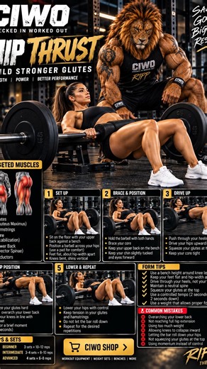 Barbell Hip Thrust Tutorial | Build Stronger Glutes & Improve Lower Body Strength
