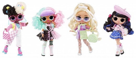 LOL Surprise Tweens series 2 dolls: Gracie Skates, Aya Cherry, Lexi Gurl and Goldie Twist