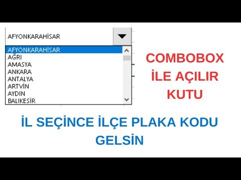 COMBOBOX İLE AÇILIR KUTU