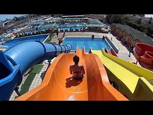 Orange Water Slide at Trend Aqua Park