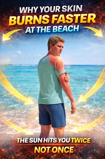 Why Your Skin Burns Faster at the Beach
