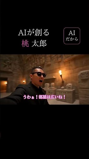 AIが創る桃太郎の物件さがし 2 #aiだから #aiが考える #ai動画 #aimovie #ai生成 #aiyoutuber #笑える #奇妙 #桃太郎 #内見 #コント #aishorts
