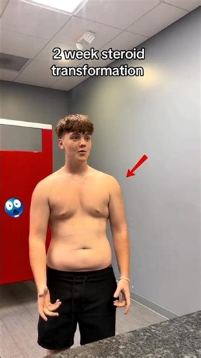 2 Weeks On Gear. Insane Result 💪🏻🔥 #musclebuliding #motivation #aesthetic