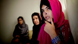 Afghan woman had NOSE chopped off by Taliban after forced to marry at 14