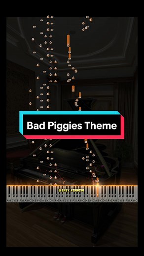 🔴 Bad Piggies Theme (Hard Piano Tutorial) #piano #pianotutorial #easypiano #easypianotutorial #badpiggies #angrybirds