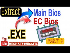Extract .EXE to Main & Ec Bios .bin || Toshiba C850