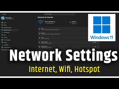 6 Windows 11 Network & Internet Settings in Hindi | Wi-Fi, Hotspot, VPN, Proxy #windows #windows11