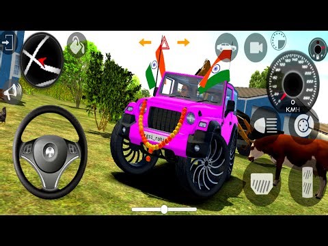 Dollar [Song] Indian Car 😈Simulator 3d Games | Mahindra Purple Thar Driving - Android Gameplay