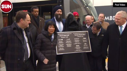 Watch: Official opening of the new Finch West LRT