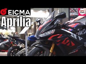 Aprilia Motorcycles on display at EICMA Milan Motorcycle Show 2022