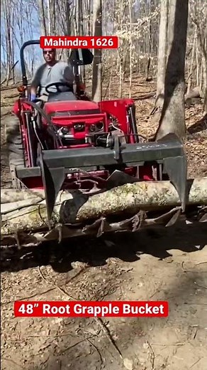 Grapple for Tractor worth it!! #tractor #shorts