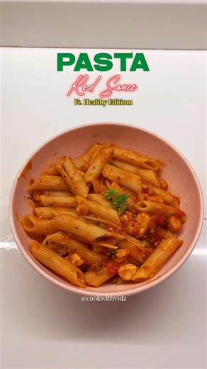 No Cream Red Sauce Pasta | Healthy & Restaurant Style🍝#pastarecipe #shortsfeed #fypviral #cooking