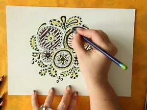 * HowTo: Coloring Doodles with Derwent Inktense Pencils *