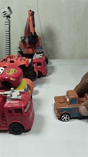 Disney car McQueen, fire trucks, Tayo bus and friends #car #automobile #toys