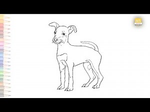 Miniature Pinscher puppy drawing | How to draw Miniature Pinscher step by step | Dog drawing | #art