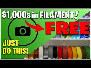 Make a Video GET FREE 3D Printer Filament!