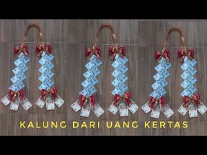 Tutorial Kalung Dari Uang || Ide Hadiah Untuk Pemenang Lomba 17 Agustusan