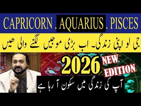 CAPRICORN | AQUARIUS | PIECES | 2026 | ZODIAC | HOROSCOPE | HAIDER G OFFICIAL