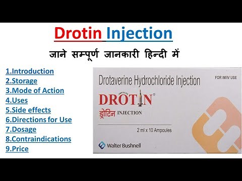Drotin injection | Drotaverine injection | Inj drotin uses, side effects